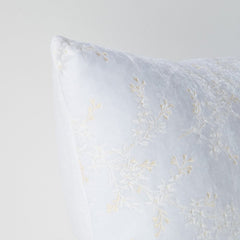 Lynette Euro Sham in White from Bella Notte Linens