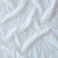 Lynette 24x24 Square Throw Pillow in White from Bella Notte