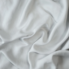 Madera Luxe Queen Flat Sheet in Cloud from Bella Notte Linens