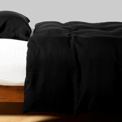 Madera Luxe Duvet from Bella Notte Linens in the color Corvino.