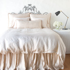 King Paloma Duvet Cover in Pearl from Bella Notte Linens