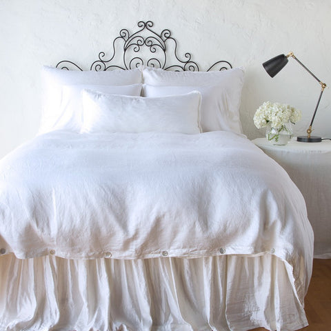 Paloma Duvet Cover - White - Queen