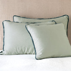 Paloma Euro Sham in Eucalyptus from Bella Notte Linens