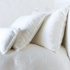 Paloma Euro Sham in Winter White from Bella Notte Linens