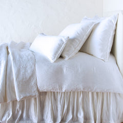 Paloma Duvet from Bella Notte Linens in the color White.