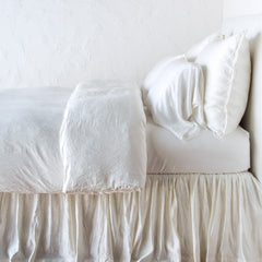 Paloma Duvet from Bella Notte Linens in the color Winter White.