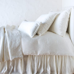 Paloma Duvet from Bella Notte Linens in the color Winter White.