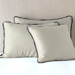 Paloma Shams from Bella Notte Linens in the color Fog.