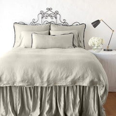 Paloma Shams from Bella Notte Linens in the color Fog.