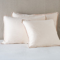 Paloma Shams from Bella Notte Linens in the color Pearl.