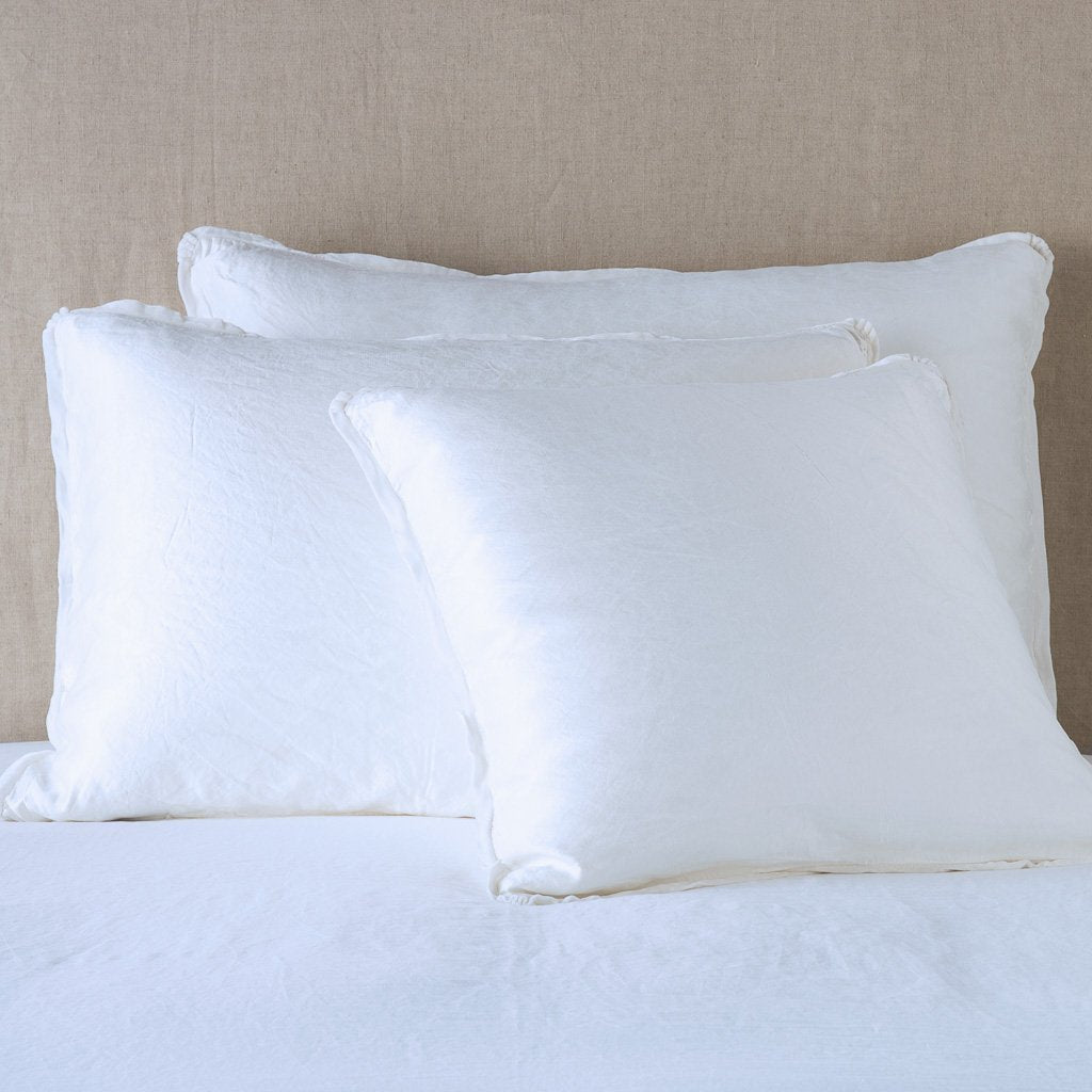 Paloma Shams from Bella Notte Linens in the color White.