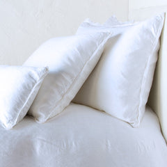 Paloma Shams from Bella Notte Linens in the color White.