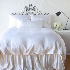 Paloma Shams from Bella Notte Linens in the color White.