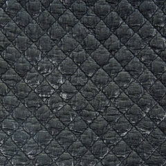 Silk Velvet Quilted King Coverlet in Fog from Bella Notte Linens