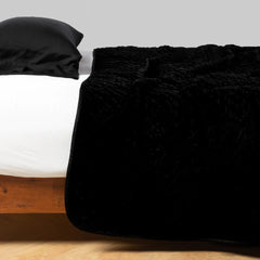 Silk Velvet Quilted Queen Coverlet in Corvino from Bella Notte Linens
