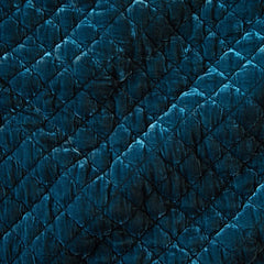 Silk Velvet Quilted Throw Blanket from Bella Notte Linens in the color Cenote.