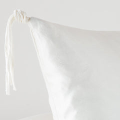 Taline Euro Sham in Winter White from Bella Notte Linens