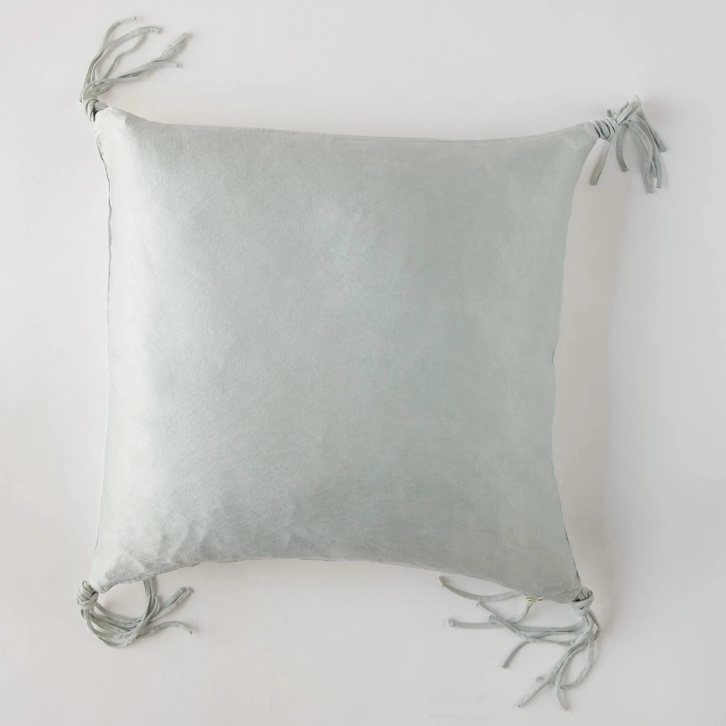 Taline Square Throw Pillow in Cloud from Bella Notte Linens