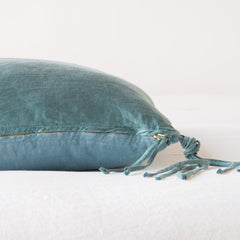 Taline 24x24 Pillow from Bella Notte Linens in the color Cenote.