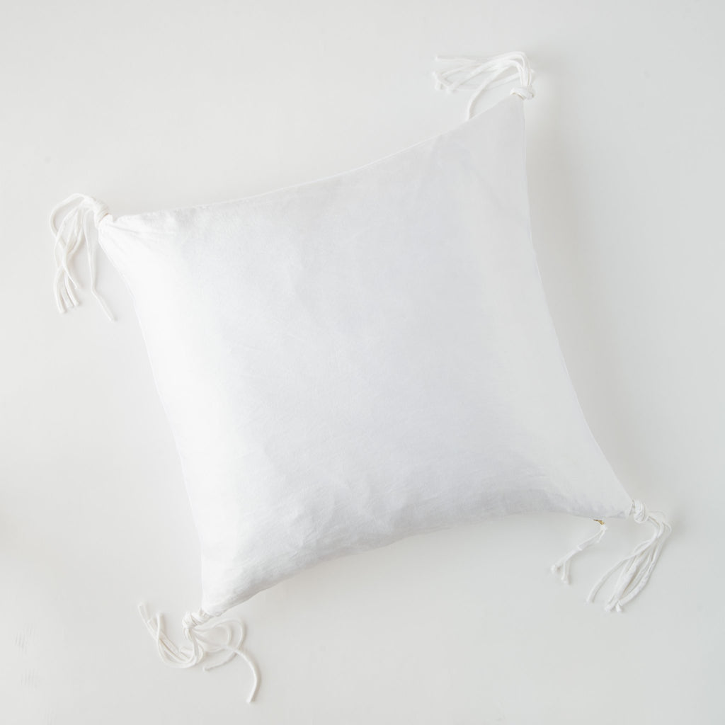Taline 24x24 Pillow from Bella Notte Linens in the color White.