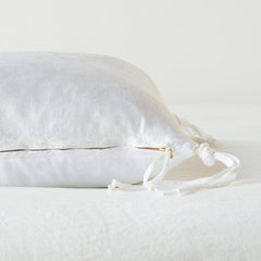 Taline 24x24 Pillow from Bella Notte Linens in the color White.
