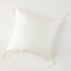Taline 24x24 Pillow from Bella Notte Linens in the color Winter White.