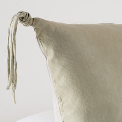 Taline Euro Sham from Bella Notte Linens in the color Fog. 