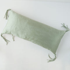 Taline Lumbar Pillow from Bella Notte Linens in the color Eucalyptus.