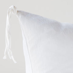 Taline Lumbar Pillow from Bella Notte Linens in the color White.