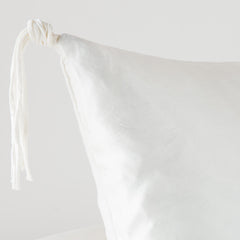 Taline Lumbar Pillow from Bella Notte Linens in the color Winter White.