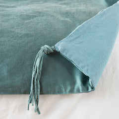 Taline Bed End from Bella Notte Linens in the color Cenote. 