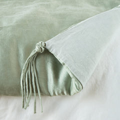 Taline Bed End from Bella Notte Linens in the color Eucalyptus. 