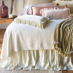 Vienna Queen Coverlet in Parchment from Bella Notte Linens