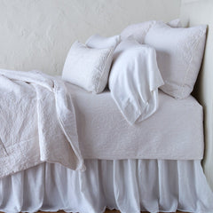 Vienna Queen Coverlet in White from Bella Notte Linens