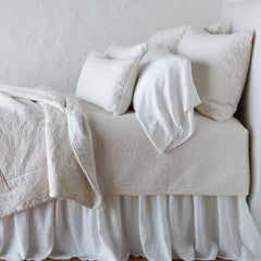 Vienna King Coverlet in Winter White from Bella Notte Linens