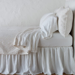 Vienna Queen Coverlet in Winter White from Bella Notte Linens