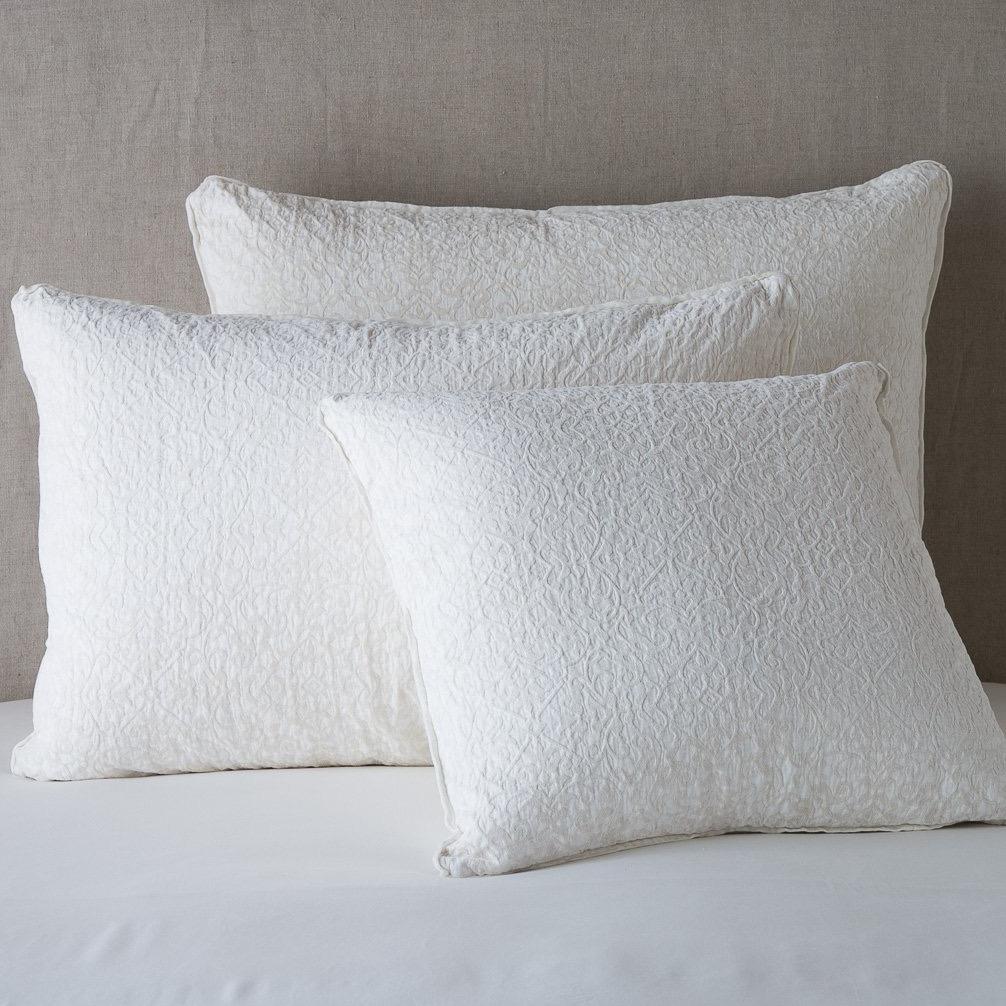 Vienna Deluxe Sham in Winter White from Bella Notte Linens