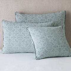Vienna Shams from Bella Notte Linens in the color Eucalyptus.